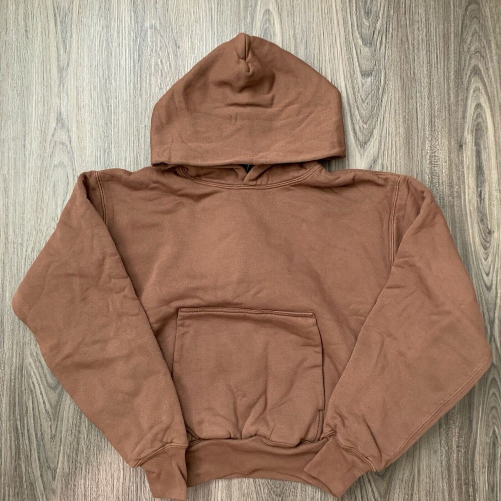 Yeezy YZY Gap Perfect Hoodie Men XS‎ Kanye West Double Layered Heavyweight Brown - Picture 2 of 9
